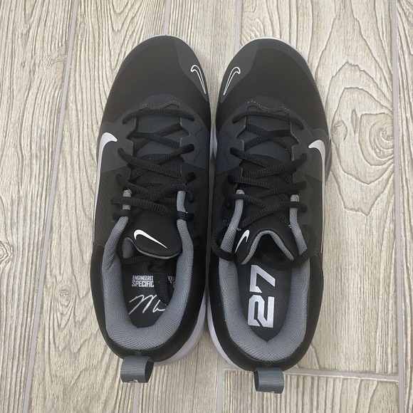 Nike Force Zoom Trout 9 Metal Baseball Cleats Men’s 8.5 Black FB2907-001 New main image 6
